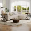 A living room scene with a sectional sofa, coffee table, and end tables. Produktbild-Vorschau