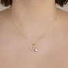 Gold Anhänger Herz Zirkonia mit Goldkette  333-8 Karat Gold Produktbild-Vorschau 2