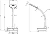 Reality Leuchten LED-tafellamp Cobra, wit Productafbeelding-voorbeeld 9