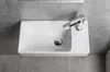 Sapho NUALI Keramik-Waschbecken 50x25cm, Wasserhahn Produktbild-Vorschau 6
