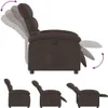 vidaXL Relaxsessel Elektrisch Dunkelbraun Stoff Produktbild-Vorschau 7