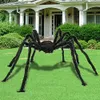 200cm Riesen Spinne Tarantula Plüsch Schwarz Halloween Deko Produktbild-Vorschau 1