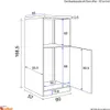 Demi Geräteumbauschrank Küche - 60 cm breit - Weiß Sonoma Produktbild-Vorschau 5