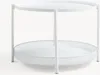Salontafel 'Jäller', metalen ovaal, met rattan-look, 66 x Productafbeelding-voorbeeld 5