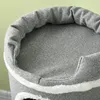 Arbre à chat PawHut de 99 cm avec niches et balle à jouer, Voir les images du produit 8