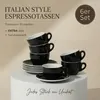 MUVELL 6x Espressotassen á 60 ml | Schwarz | Italian Style Produktbild-Vorschau 2