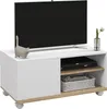 HOMCOM Moderner Wohnzimmer-TV-Schrank mit Rollen, Tisch für Produktbild-Vorschau 1