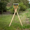 Vogelhausständer Dreibein Ständer Holz Futterhaus Gestell Produktbild-Vorschau 5