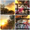 Bilder auf glas - Einteilig - Bikes Kanal Amsterdam Produktbild-Vorschau 8
