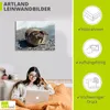 ARTland Leinwandbild Seehund Gruß Größe: 60x45 cm Produktbild-Vorschau 2