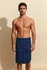 Kilt męski granatowy S/M, wafel, 100% bawełna Podgląd zdjęcia produktu 3