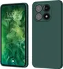 A smartphone case is shown from the front and back, with the front displaying a lock screen. Produktbild-Vorschau