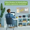 banjado Magnettafel silber 78x37cm groß Magnetwand aus Produktbild-Vorschau 4