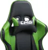 GAMING Drehstuhl in schwarz/grün Bürostuhl Racer Chefsessel Produktbild-Vorschau 6