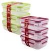 Emsa Clip&Close Frischhaltedosen 3er-Set 0,55 l, Grün Produktbild-Vorschau 17