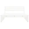 Garten-Mittelsofa Weiß 120x80 cm Massivholz Kiefer Produktbild-Vorschau 3
