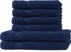 6 tlg. Handtuch Set - Navy Blau - 500g/m²  - 2 Duschtuch 4 Produktbild-Vorschau 1