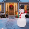 Aufblasbarer Weihnachts Schneemann mit LED Licht 150cm Produktbild-Vorschau 1