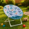 Relaxdays Moonchair dla dzieci, motyw dinozaurów, składane, Podgląd zdjęcia produktu 2