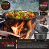 KESSER® Dutch Oven Set BBQ Feuertopf Schmortopf, Gusseisen Produktbild-Vorschau 3