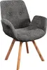 riess-ambiente Drehbarer Design Stuhl BALTIC dunkelgrau Produktbild-Vorschau 12