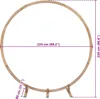 vidaXL Svatební oblouk Světle hnědý 224 x 80 x 220 cm Náhled obrázku produktu 8