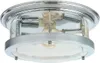 Deckenleuchte Glas Metall E27 IP44 rund D: 40 cm Chrom Produktbild-Vorschau 2