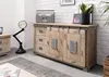 MASSIVMOEBEL24 Sideboard Mango 150x45x80 whitewash lackiert Produktbild-Vorschau 8