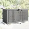 Outsunny Gartenbox 379 Liter Wasserdicht Abschließbar Produktbild-Vorschau 3