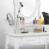 ML-Design Schminktisch Weiß, Frisiertisch mit Spiegel, Produktbild-Vorschau 3