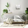 Wanduhr Echt-Glas-Küchenuhr Feldblumen Aquarell Quarz 30x30 Produktbild-Vorschau 2