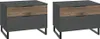 Schlafzimmerset Industrial Design mit Schwebetürenschrank Produktbild-Vorschau 6