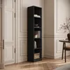 Modernes Standregal R40 Schwarz 182x40x30 cm mit offenen Produktbild-Vorschau 2