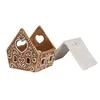 Clayre & Eef Teelichthalter Lebkuchenhaus 9x7x8 cm Braun Produktbild-Vorschau 2
