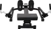 A front-facing view of a black rowing machine with silver handles, set against a white background. Voir les images du produit