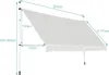 GOPLUS Klemmmarkise 200cm breit, Terrassenmarkise ohne Produktbild-Vorschau 5