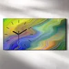 Wohnzimmer-Bild Leinwand Uhr Geräuschlos 60x30 Malerei Produktbild-Vorschau 2