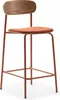 CALICOSY - Lot de 2 tabourets en tissu avec pieds en métal Voir les images du produit 4