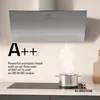 Klarstein Silver Lining 90 cm šikmý digestor – prietok Náhľad obrázku produktu 6