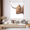 MuchoWow® Wandteppich Wandbehang Schottisches Hochlandrind Produktbild-Vorschau 2
