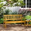 Outsunny 2-Sitzer Gartenbank Holz, Sitzbank, Gartenmöbel Produktbild-Vorschau 9
