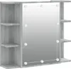 vidaXL Spiegelschrank mit LED Grau Sonoma 70x16,5x60 cm Produktbild-Vorschau 7