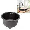 Mini Rundküchenspüle – Edelstahl Einbowl-Becken mit Produktbild-Vorschau 1