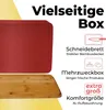 Lumaland Cuisine Brotkasten Brotdose aus Metall mit Bambus Produktbild-Vorschau 2
