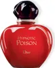 A red bottle of Christian Dior Hypnotic Poison perfume with a black cap, set against a white background. Podgląd zdjęcia produktu