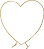 Herz-form Hochzeitsbogen Gold Traubogen Hintergrund Blumen Produktbild-Vorschau 3