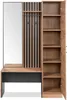 Vestiaire avec miroir MEDAN 42B, Anthracite et Chene Voir les images du produit 4