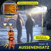 Construction workers in the rain with LED work lights. Produktbild-Vorschau