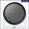 WELLHAUS Pizzablech perforiert 32cm Antihaft Produktbild-Vorschau 6
