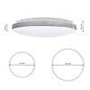 A diagram showing the dimensions of a ceiling light. Podgląd zdjęcia produktu